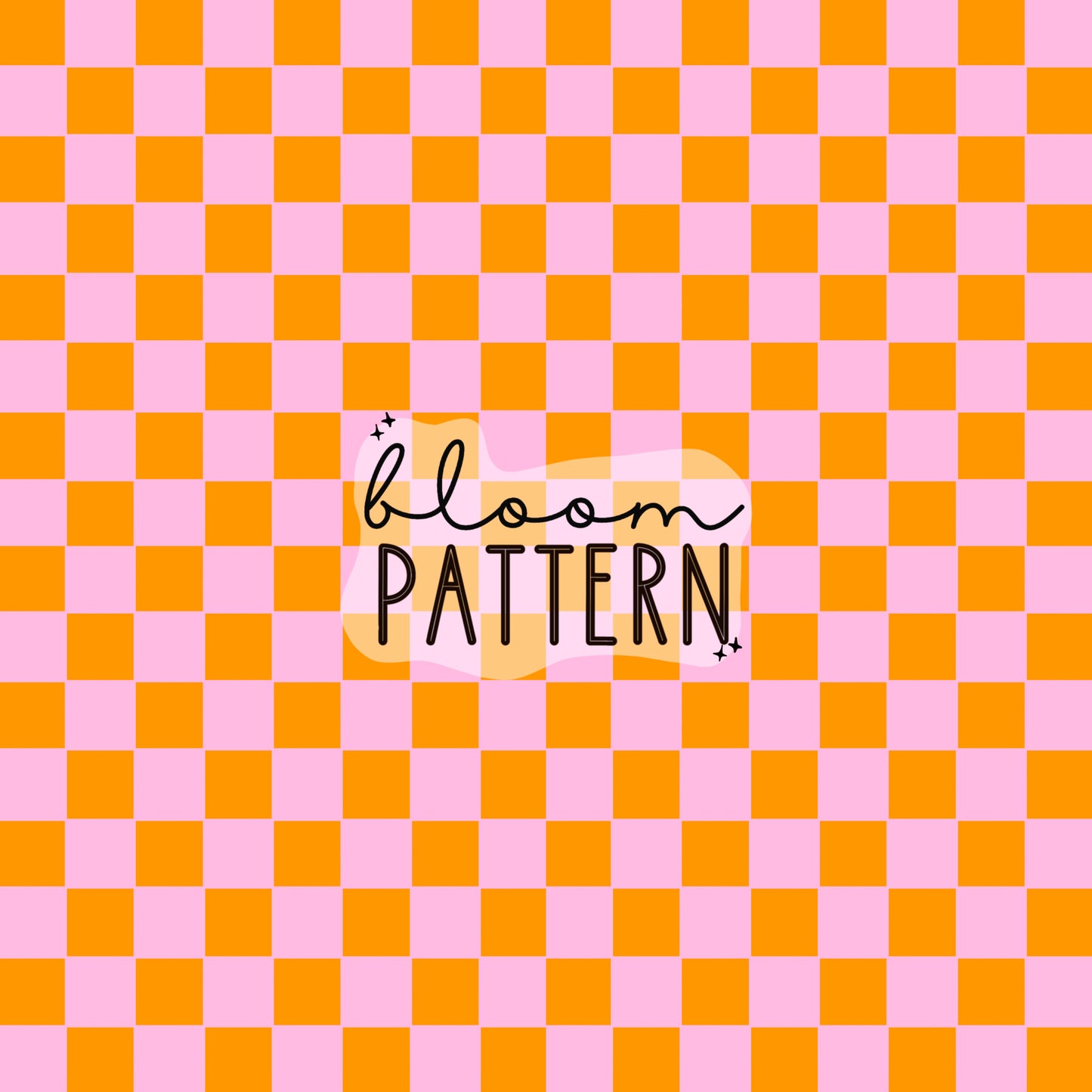 Check Seamless Orange Pink Pattern
