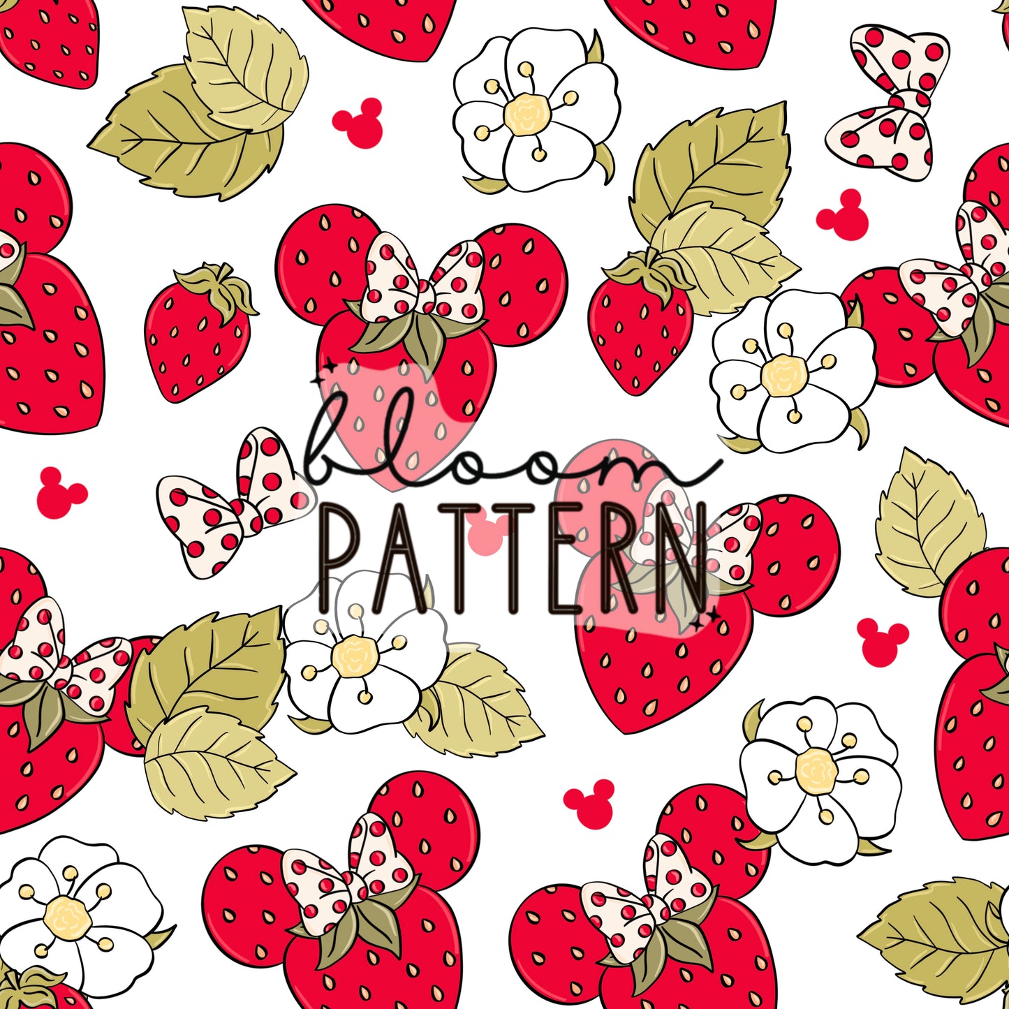 Strawberry Magical Seamless Pattern