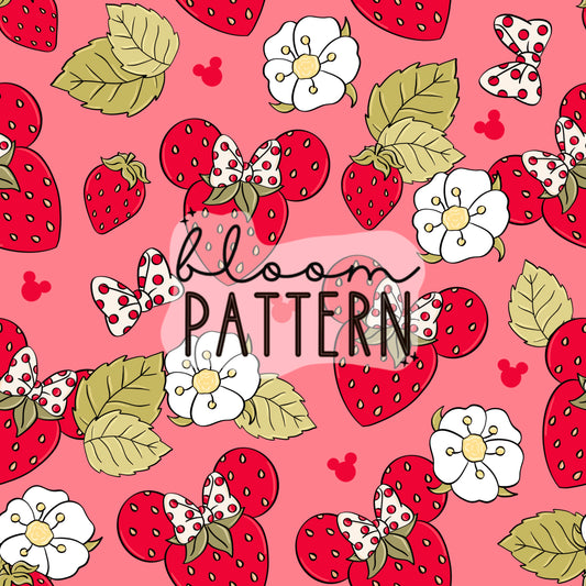 Strawberry Magical Seamless Pattern
