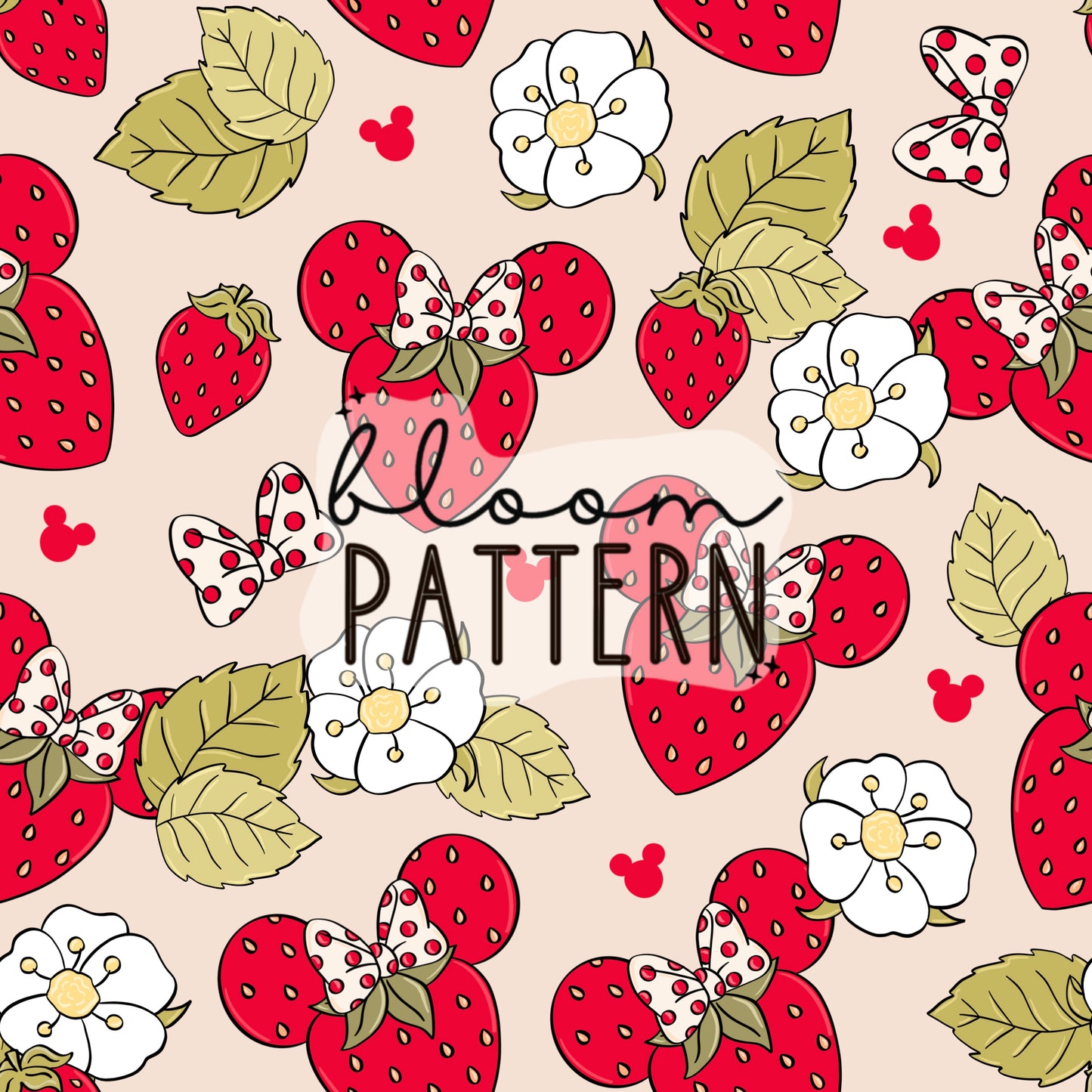 Strawberry Magical Seamless Pattern