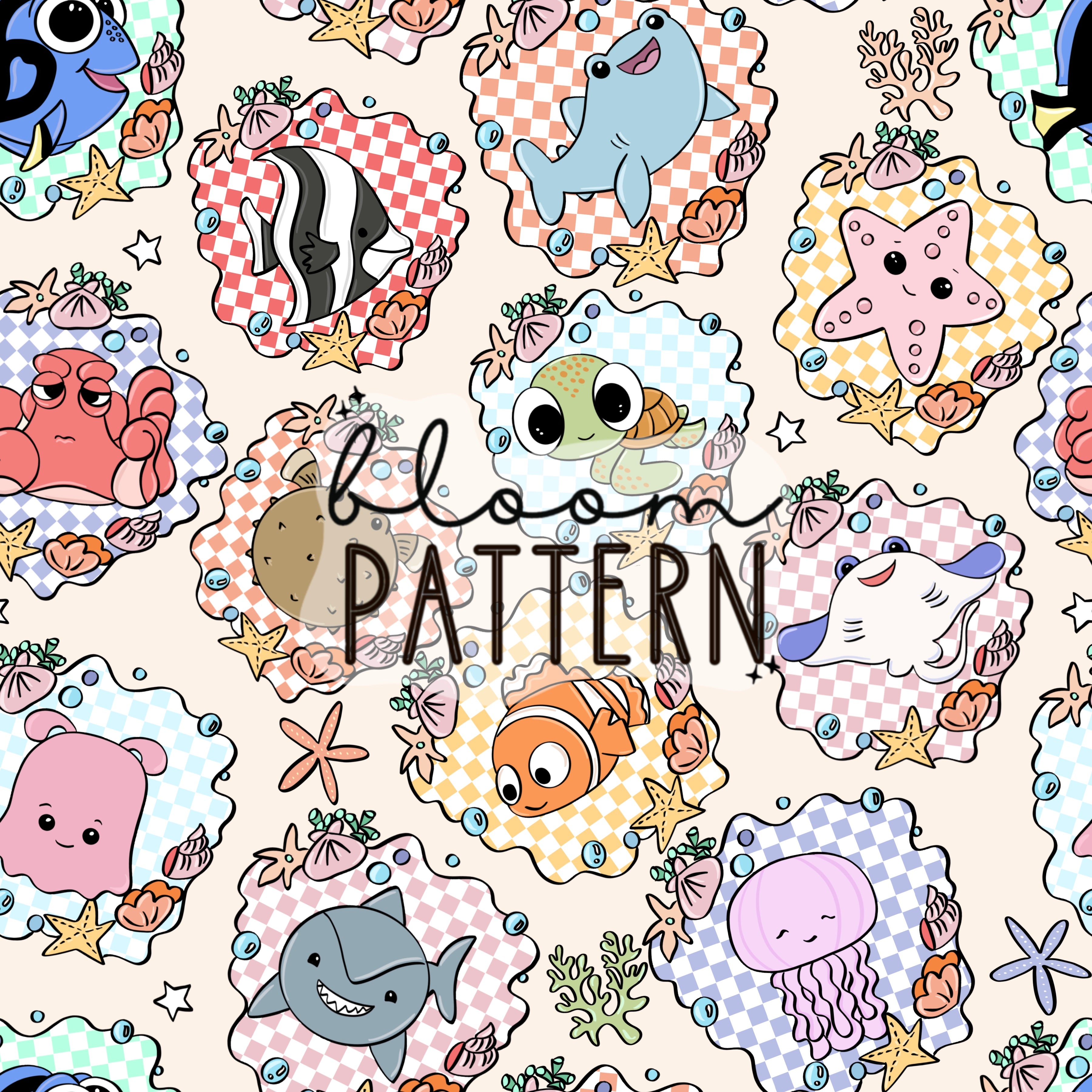 Nemo Magical Seamless Pattern – Bloom Patterns
