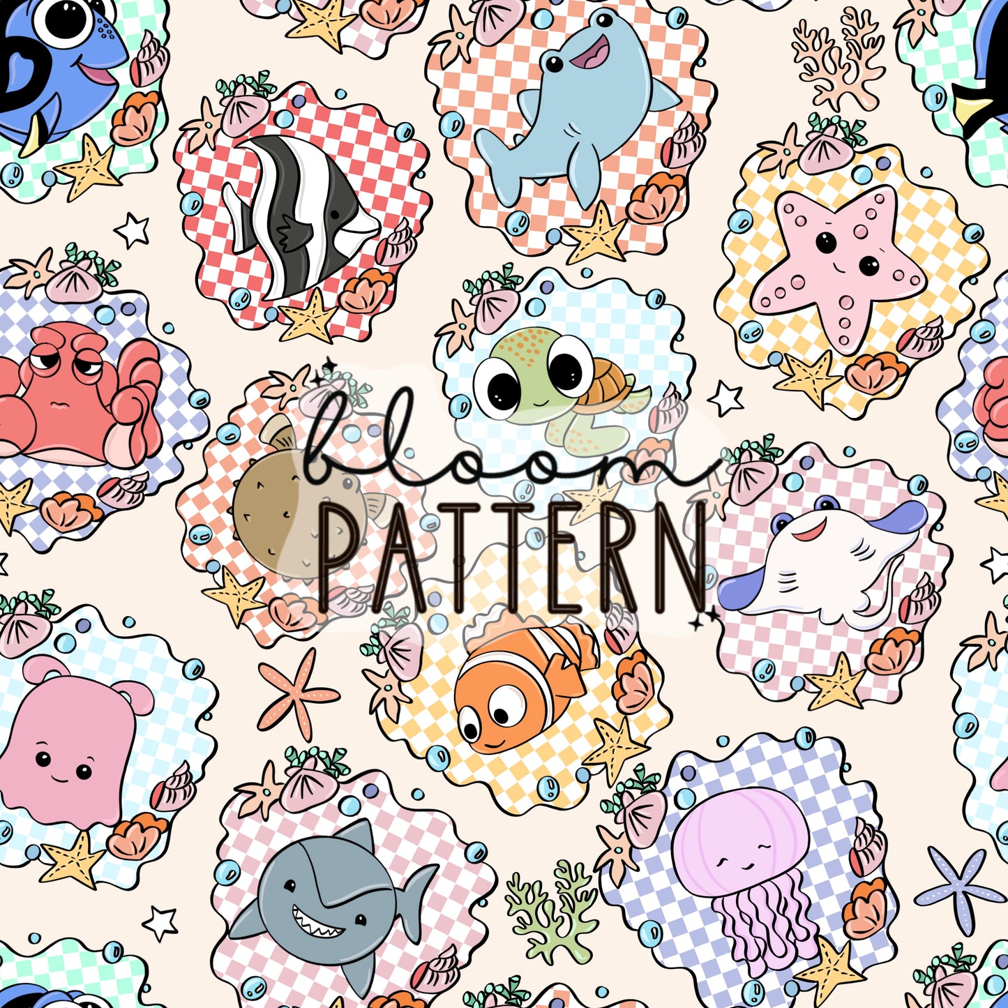 Nemo Magical Seamless Pattern