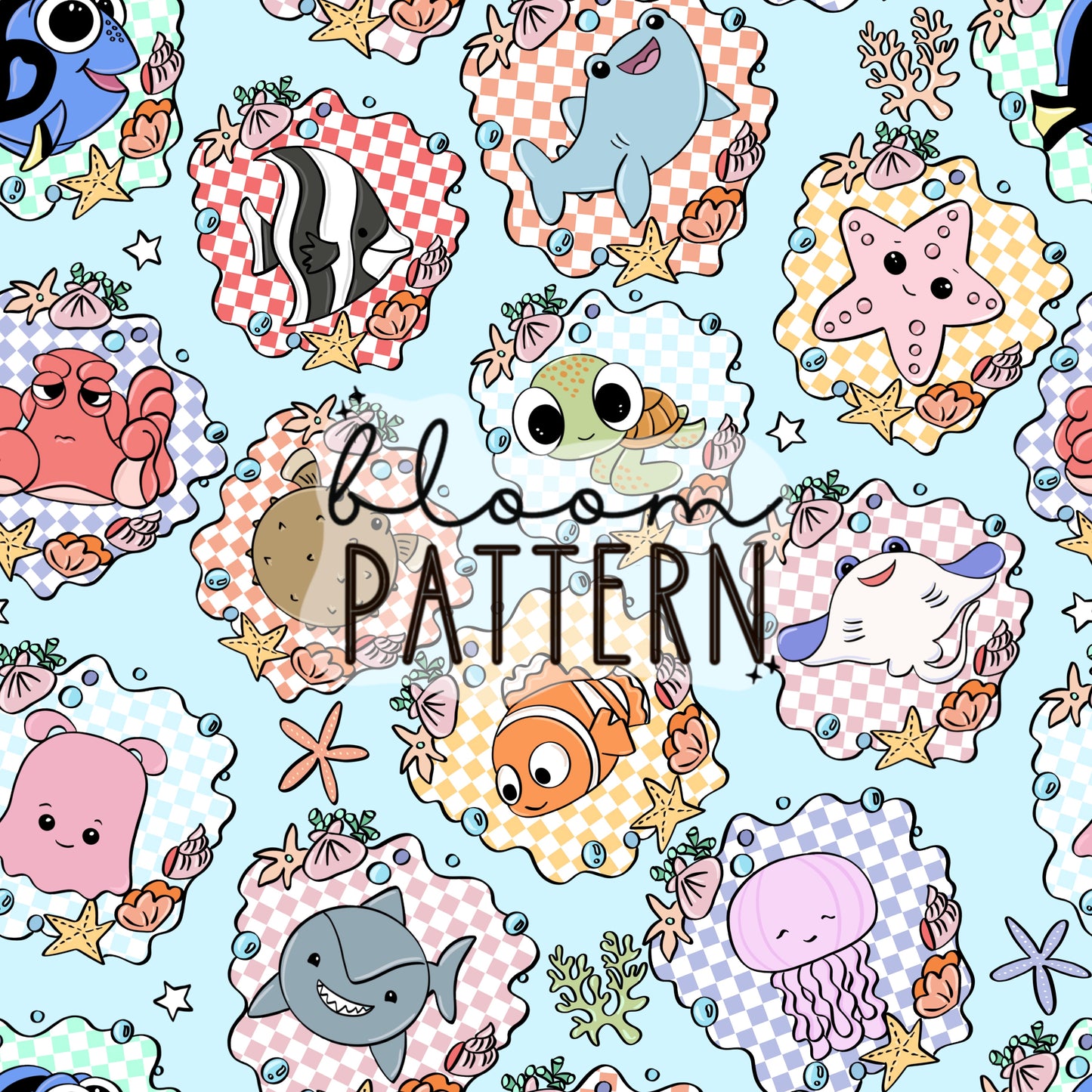Nemo Magical Seamless Pattern