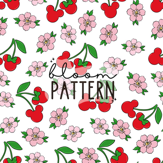 Cherry Magical Seamless Pattern