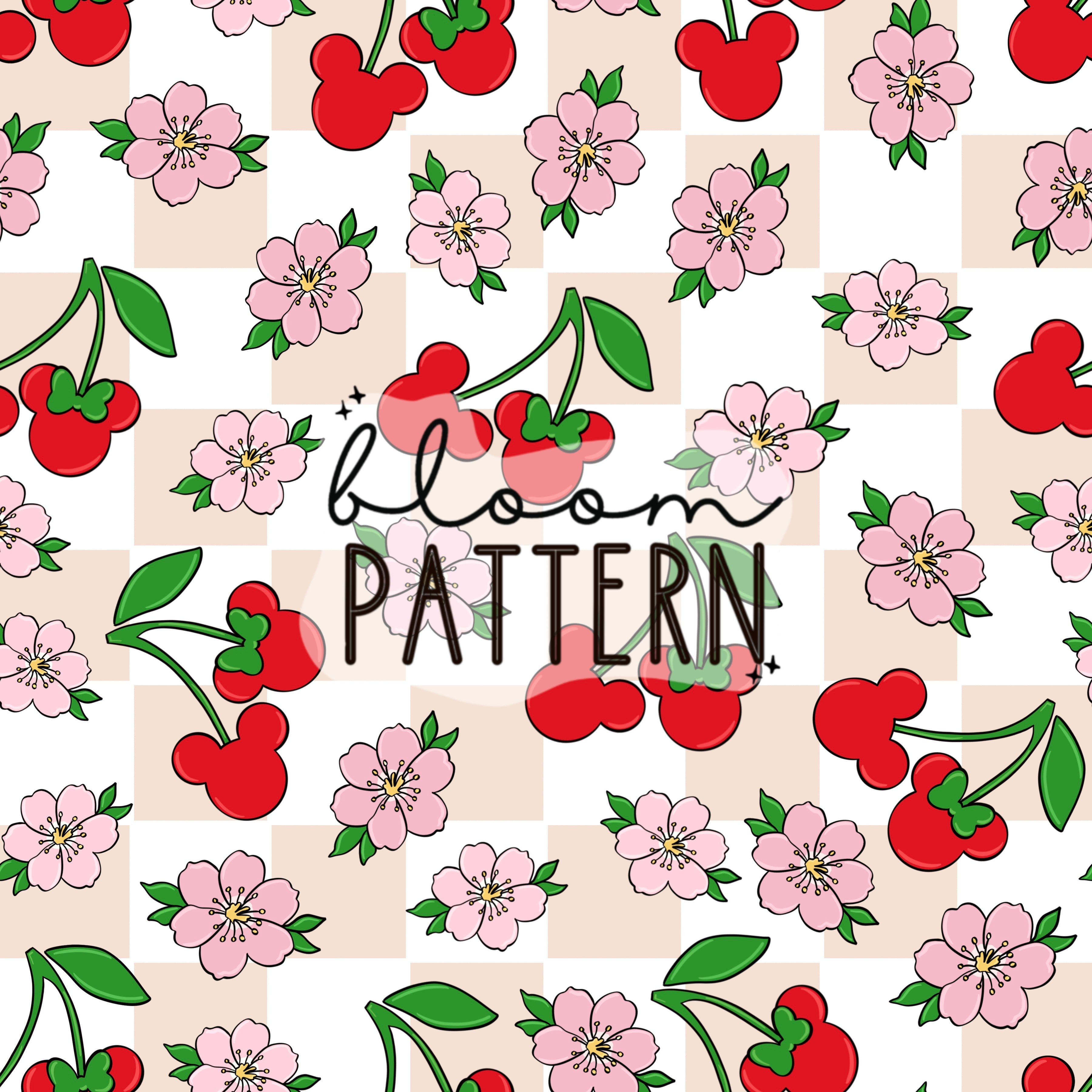 Cherry Magical Seamless Pattern – Bloom Patterns