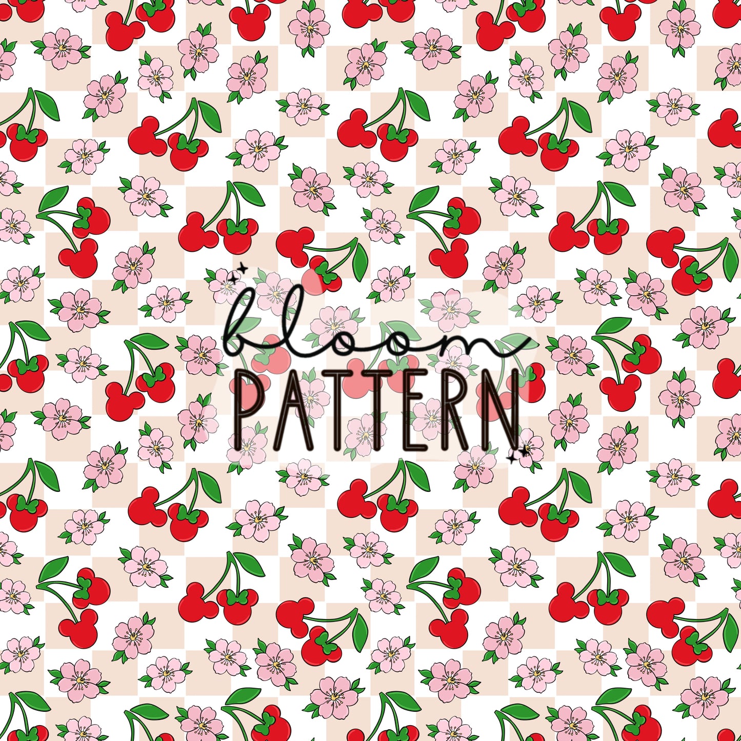 Cherry Magical Seamless Pattern