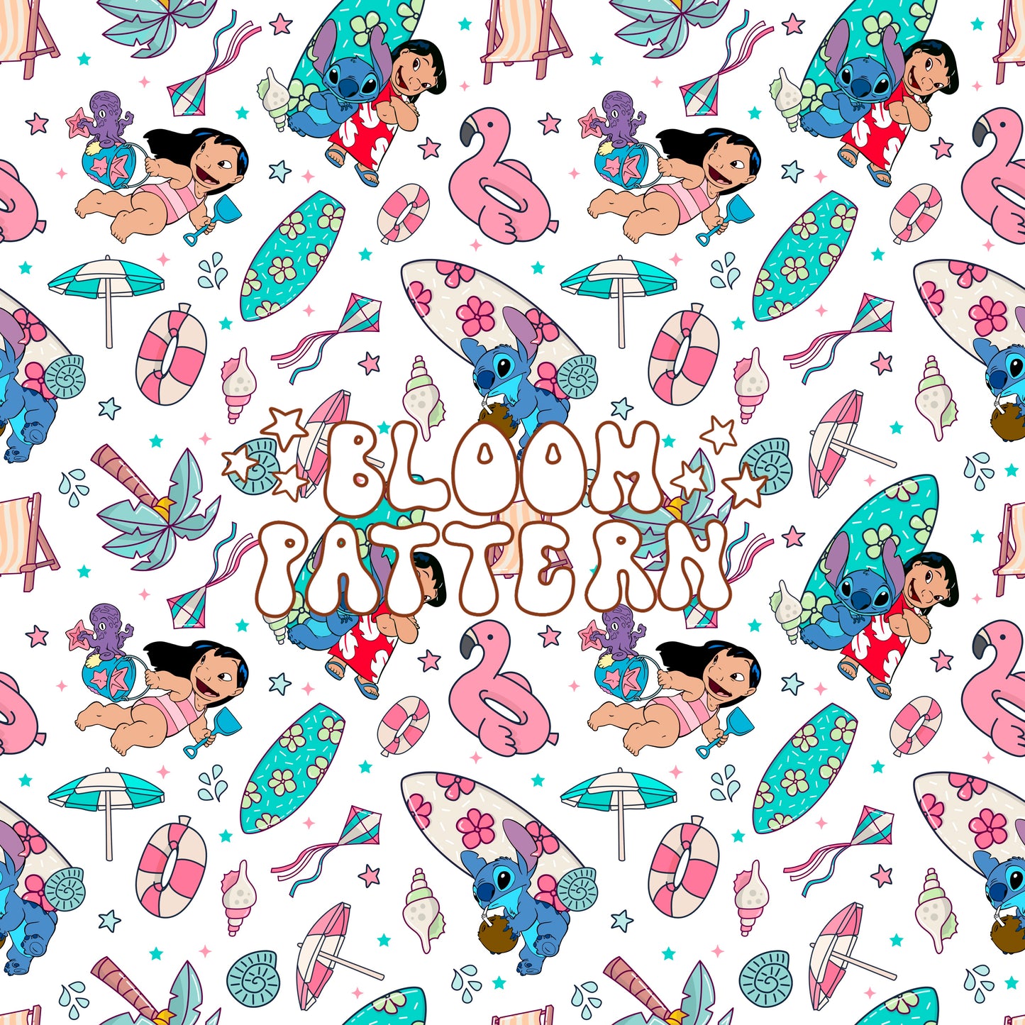 Summer Stitch Seamless Pattern