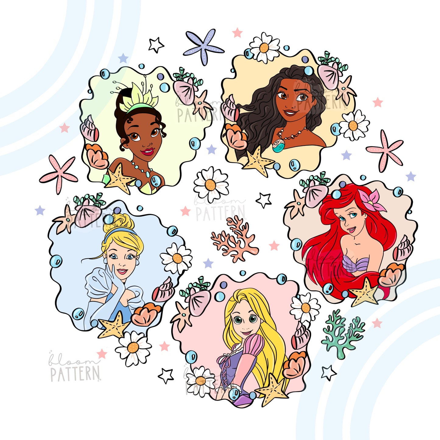 Magical Princess Sublimation Design