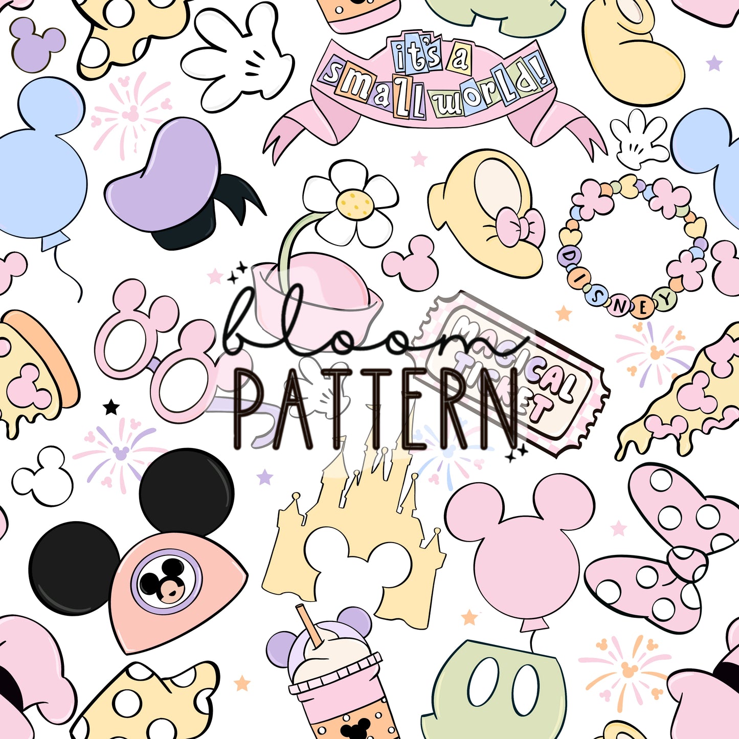 Pastel Magical Trip Seamless Pattern