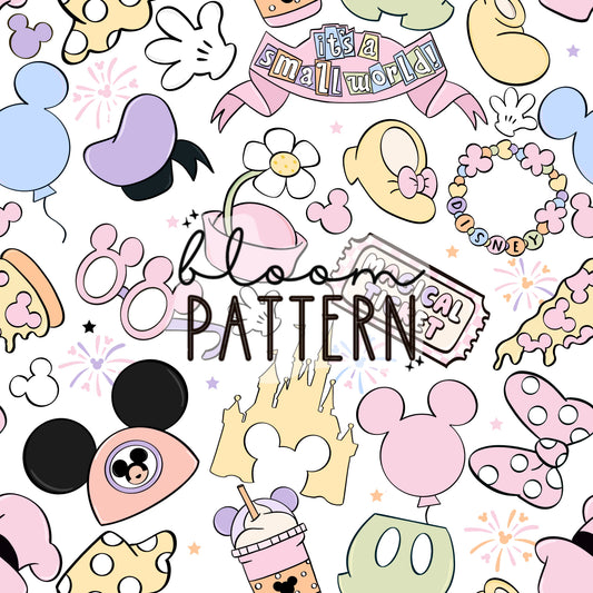 Pastel Magical Trip Seamless Pattern