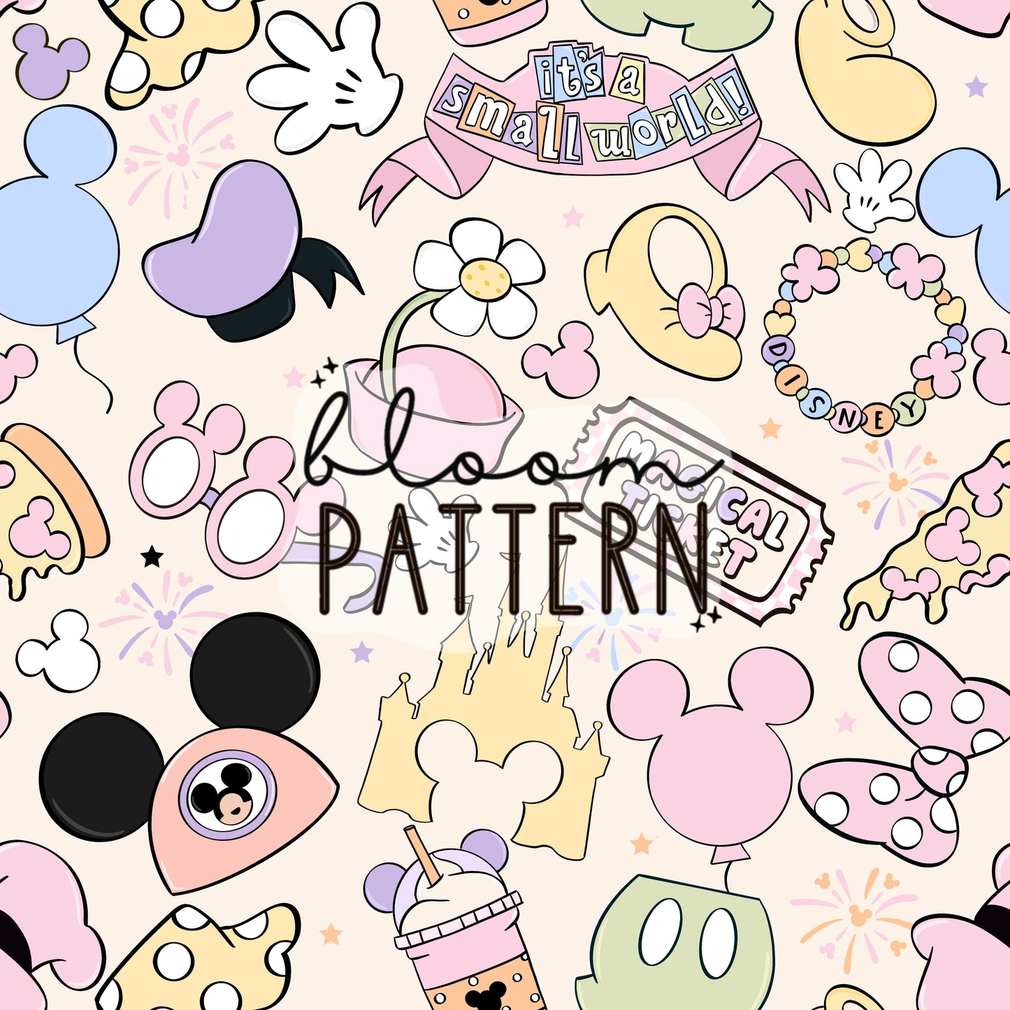Pastel Magical Trip Seamless Pattern
