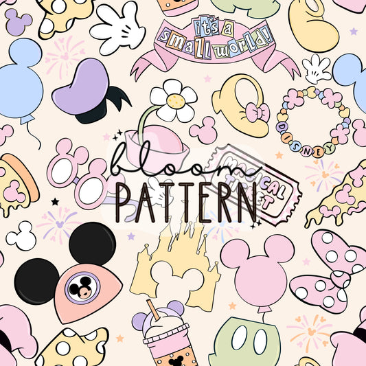 Pastel Magical Trip Seamless Pattern