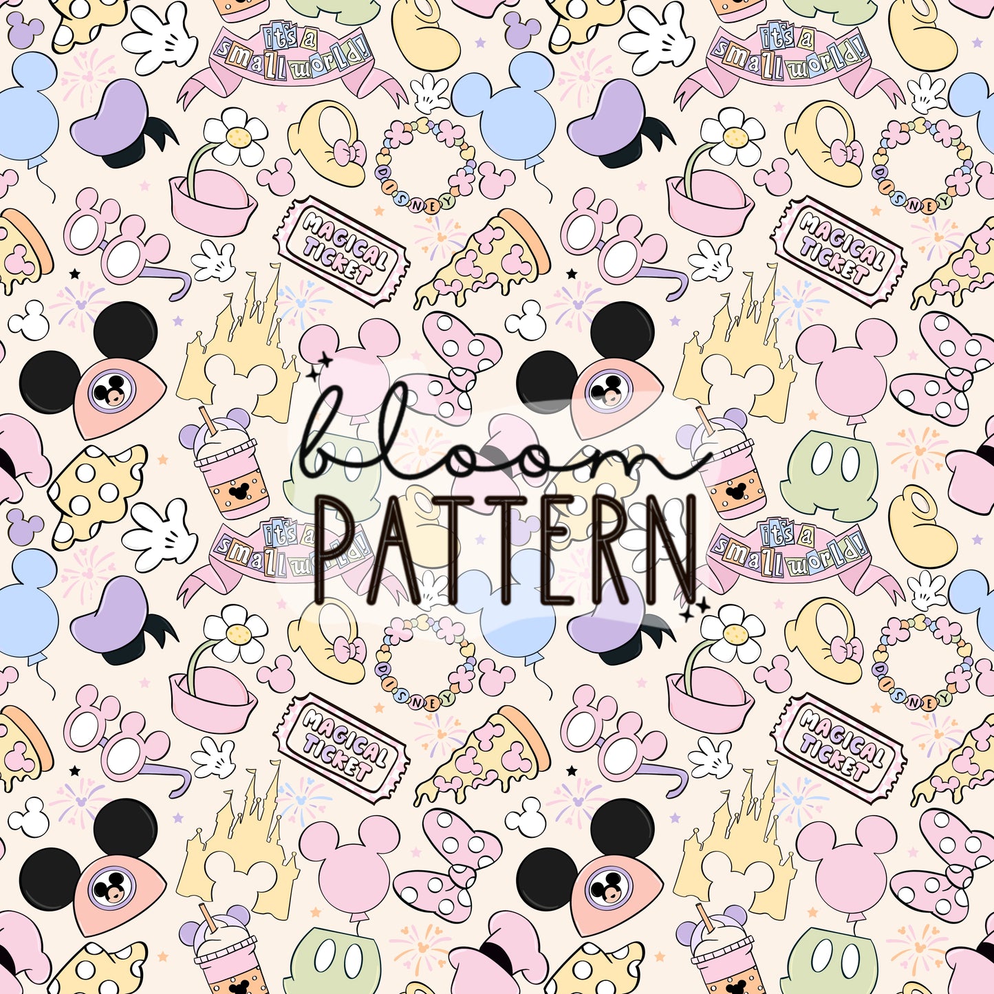 Pastel Magical Trip Seamless Pattern