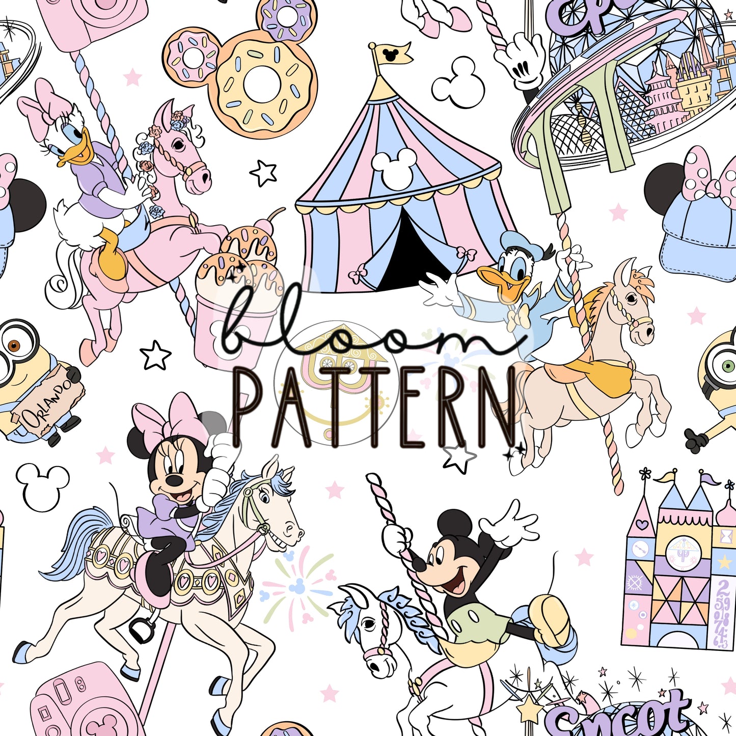 Pastel Magical Trip Seamless Pattern