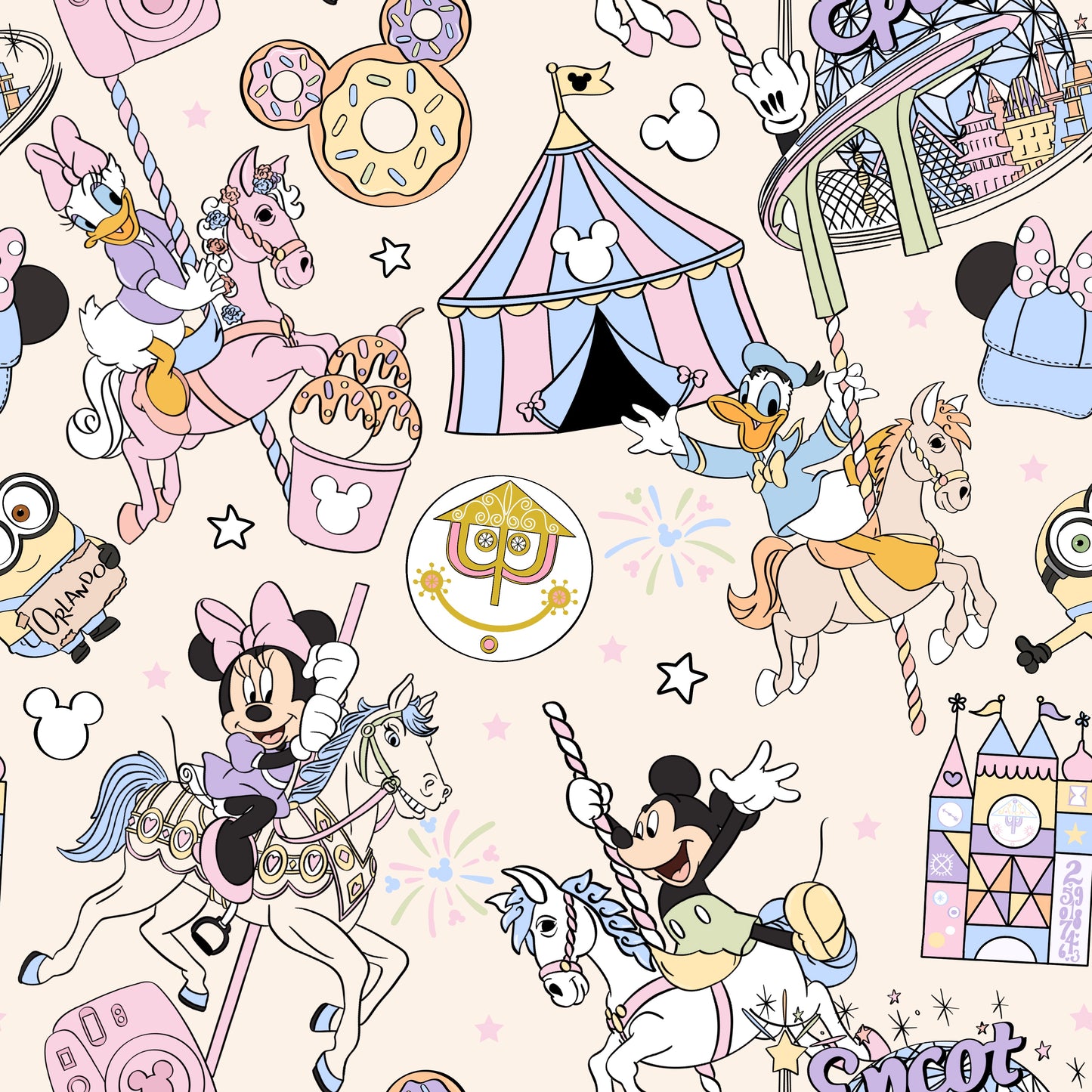 Pastel Magical Trip Seamless Pattern