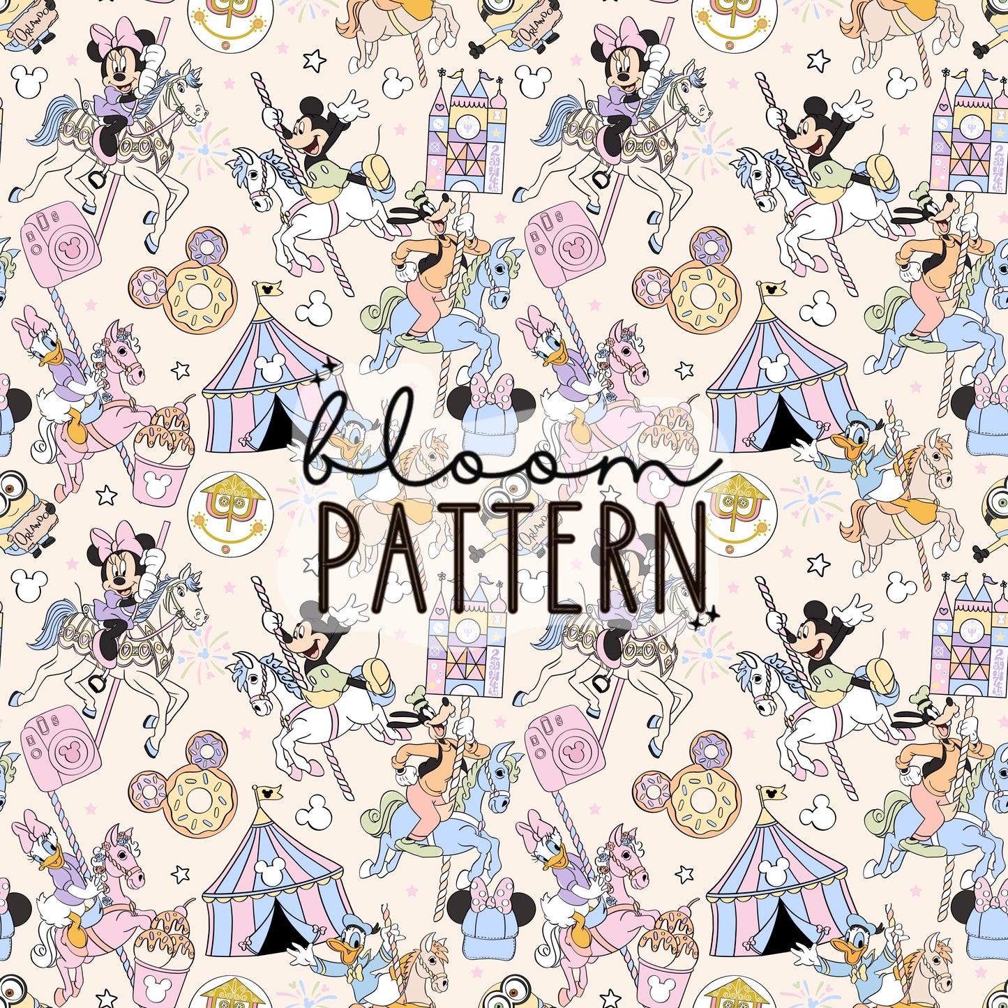 Pastel Magical Trip Seamless Pattern