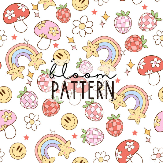 Groovy Summer Seamless Pattern