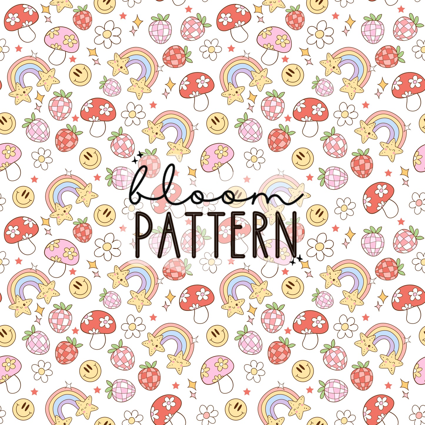 Groovy Summer Seamless Pattern