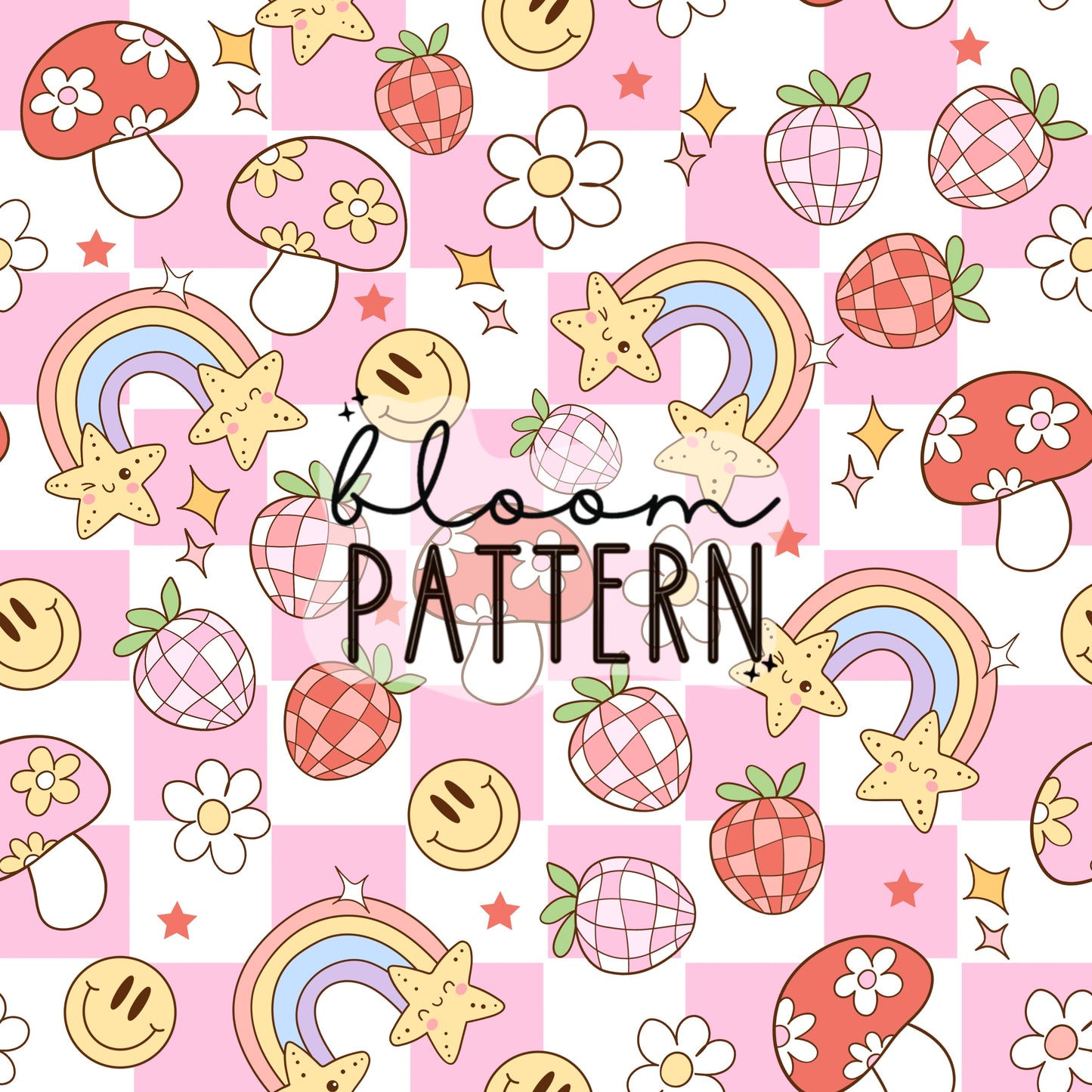 Groovy Summer Seamless Pattern