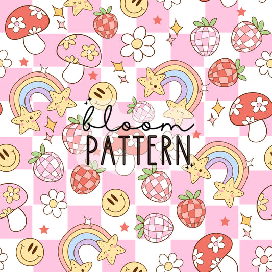 Groovy Summer Seamless Pattern