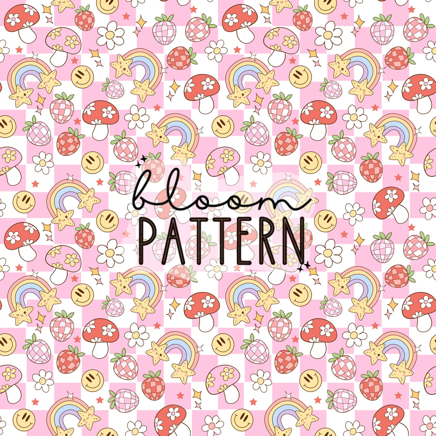 Groovy Summer Seamless Pattern