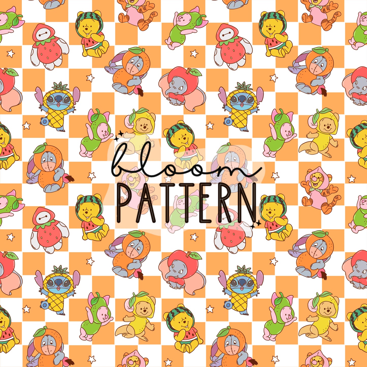 Magical Fruits Summer Seamless Pattern