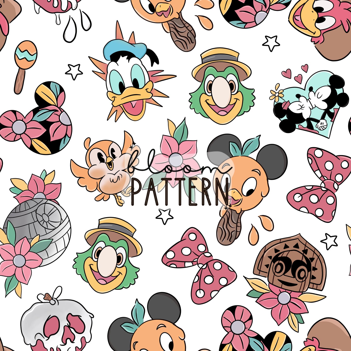 Mexican Magical Mouse Seamless Pattern