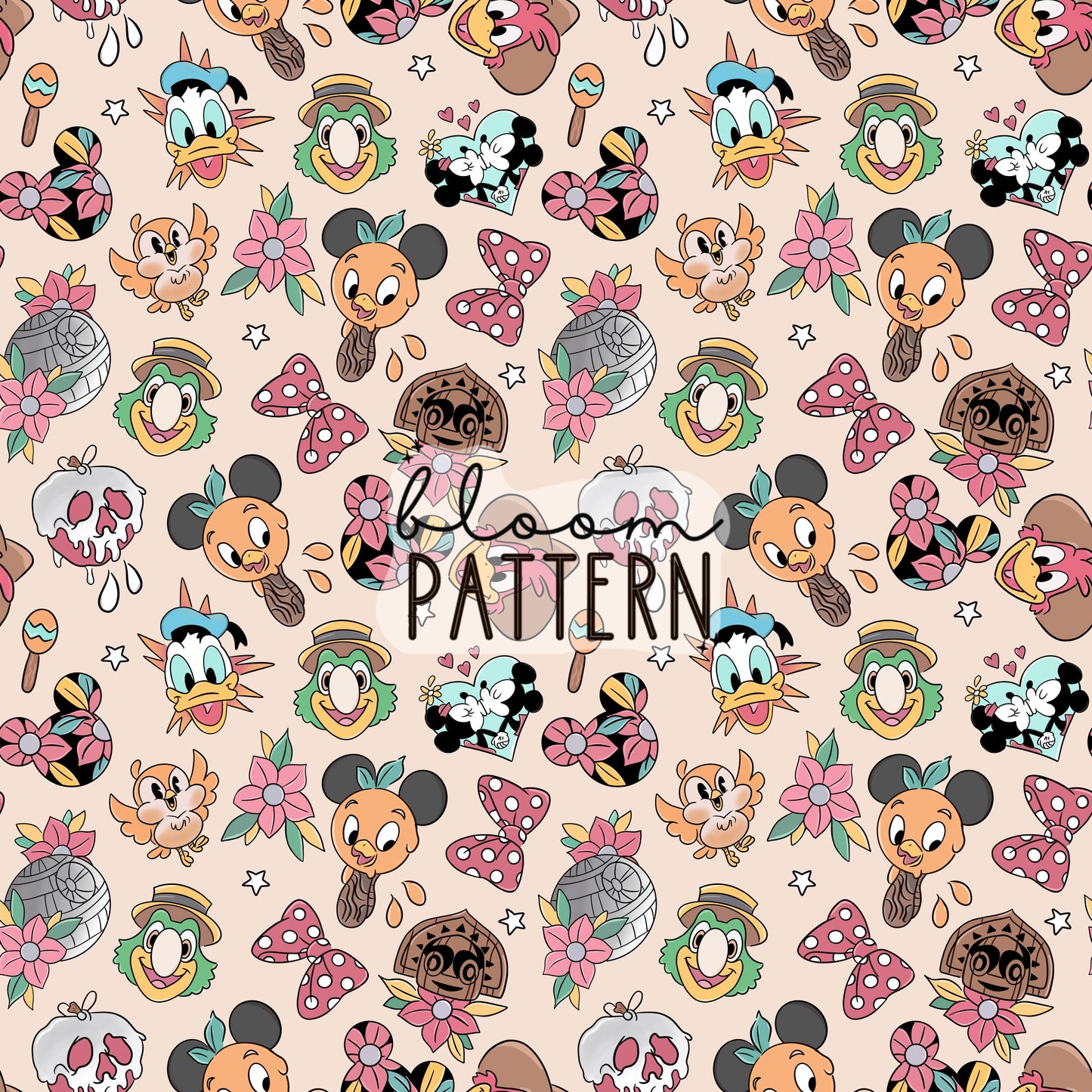 Mexican Magical Mouse Seamless Pattern