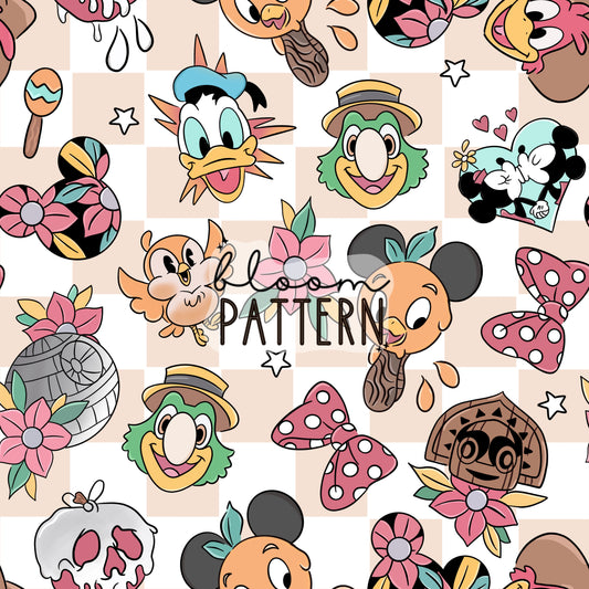 Mexican Magical Mouse Seamless Pattern