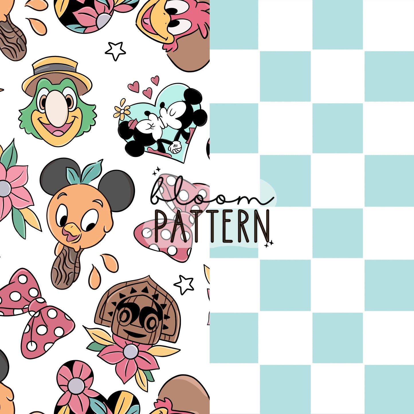 Bundle of 2 Mexican Magical Mouse Seamless Pattern