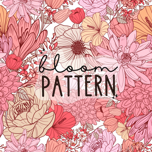 Vintage Pink Bouquet Seamless Pattern