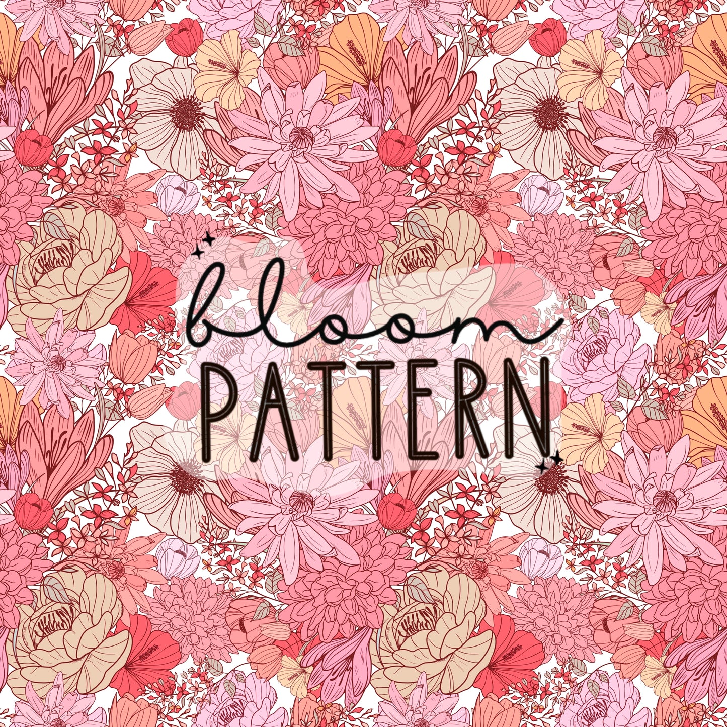 Vintage Pink Bouquet Seamless Pattern