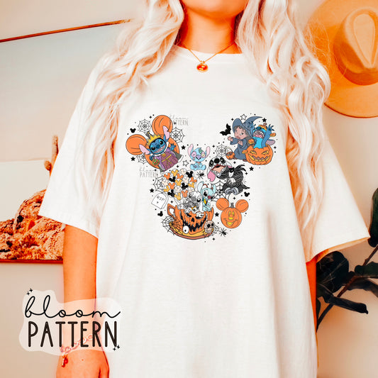 Stitch Halloween T shirt Sublimation Design