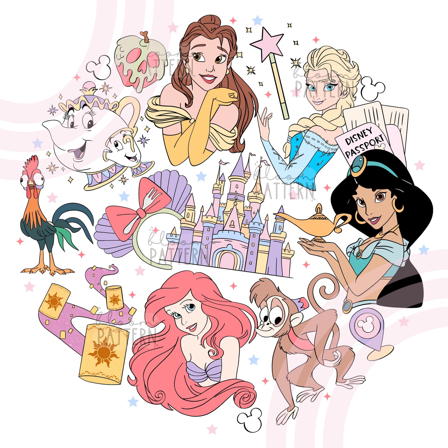 Magical Princess Sublimation design