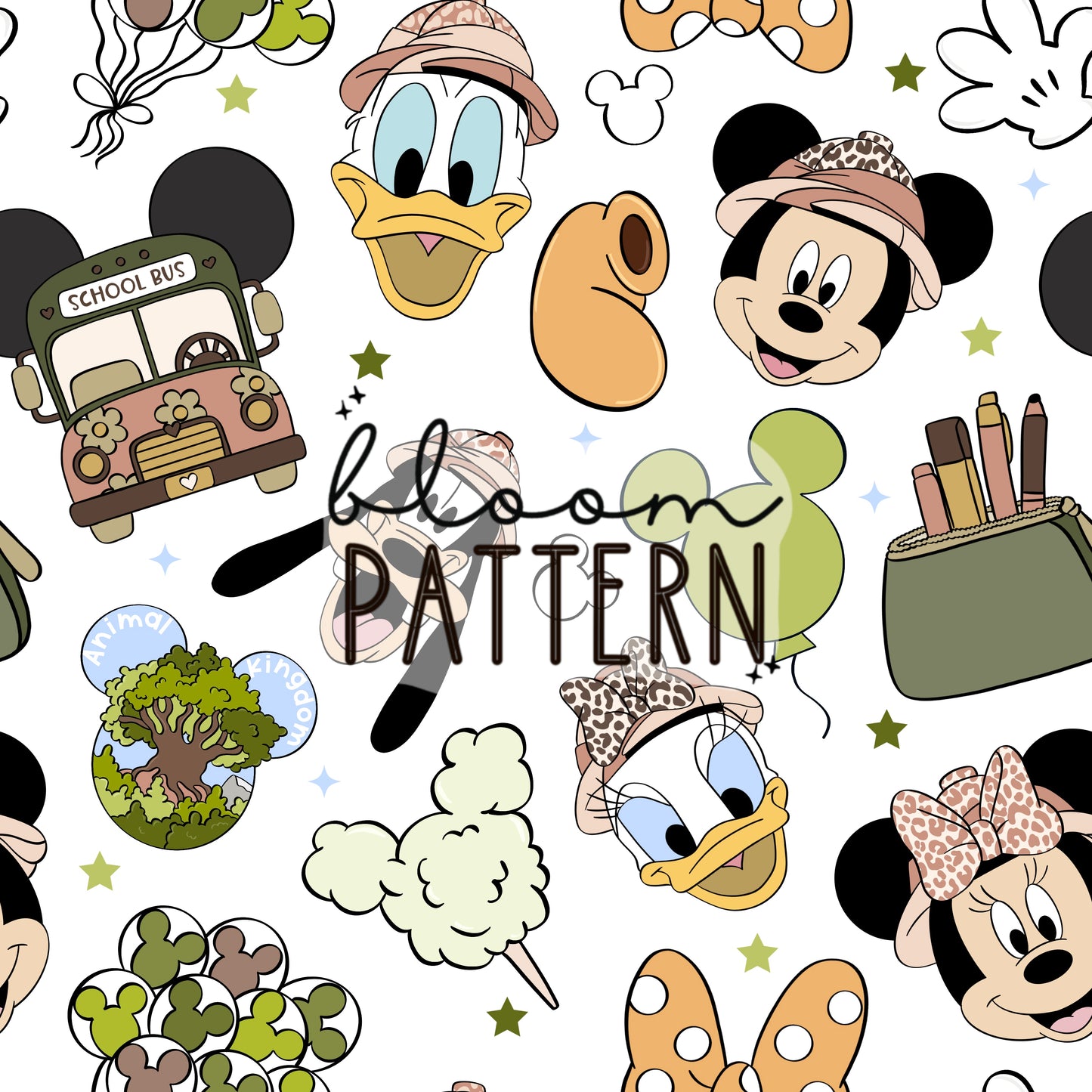 Back to School Magical Seamless Pattern