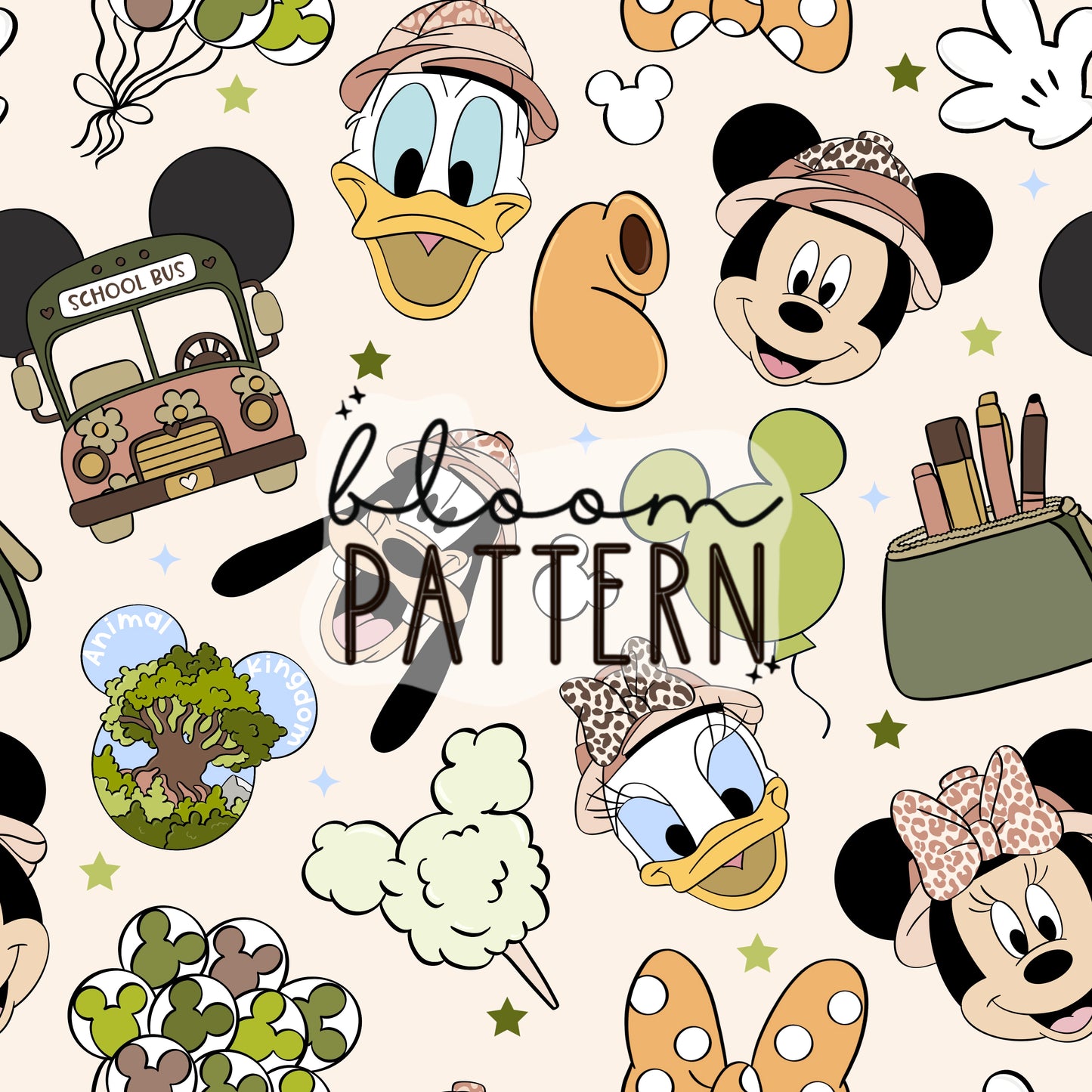 Back to School Magical Seamless Pattern