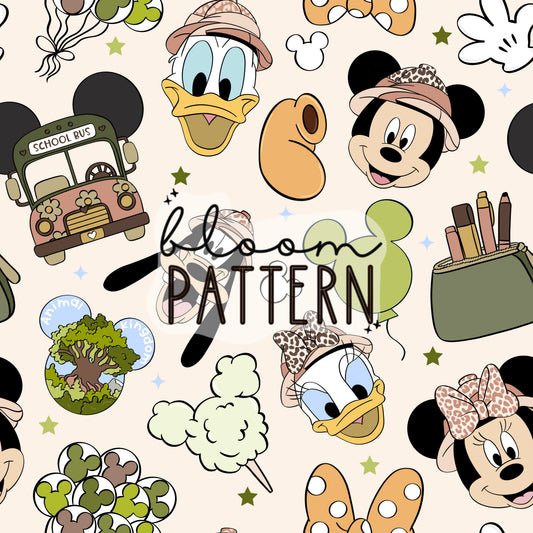 Back to School Magical Seamless Pattern