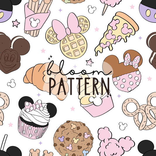 Magical Snacks Seamless Pattern