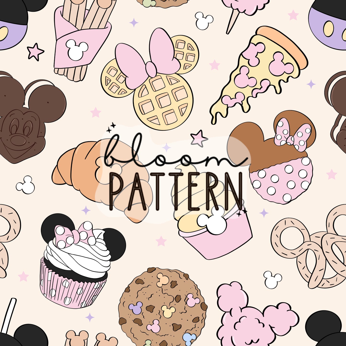 Magical Snacks Seamless Pattern