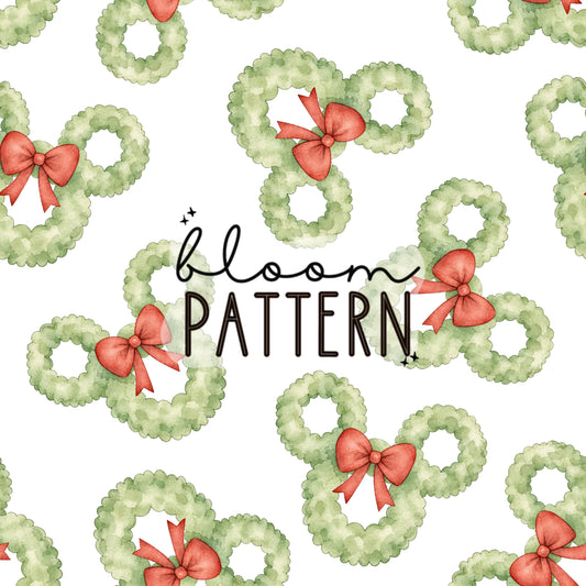 Watercolor Christmas Trip Seamless Pattern