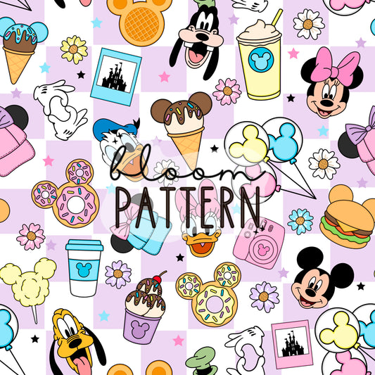 Magical Snacks Mouse Seamless Pattern