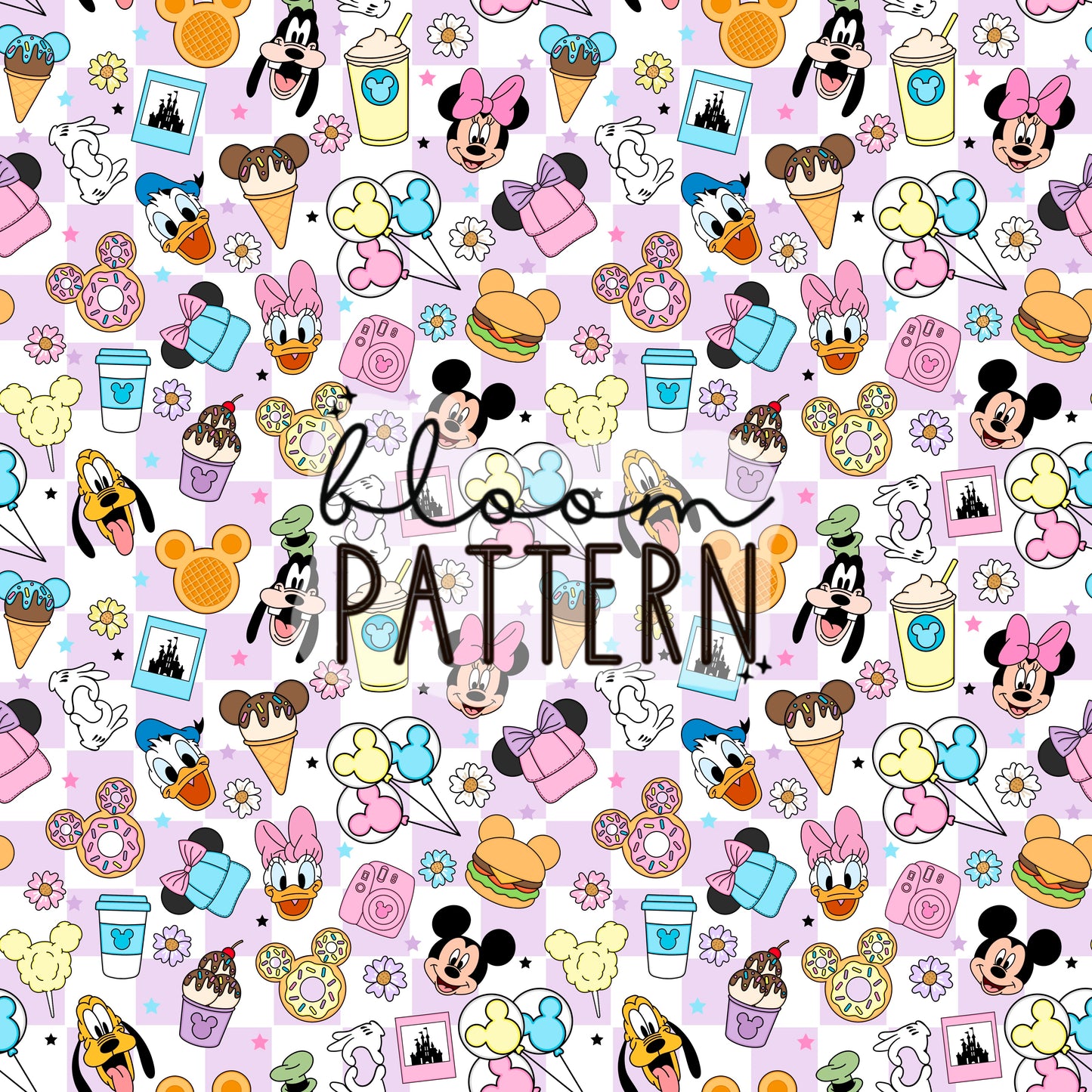 Magical Snacks Mouse Seamless Pattern