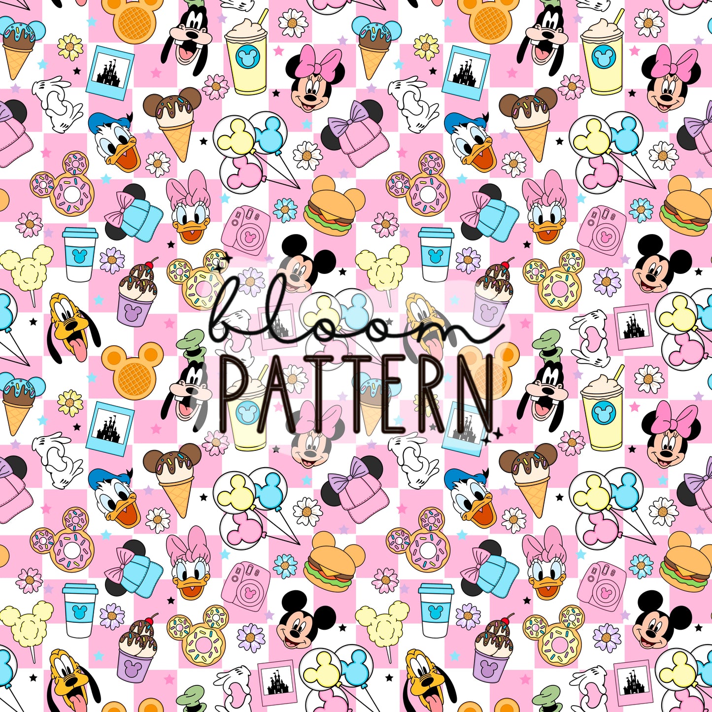 Magical Snacks Mouse Seamless Pattern