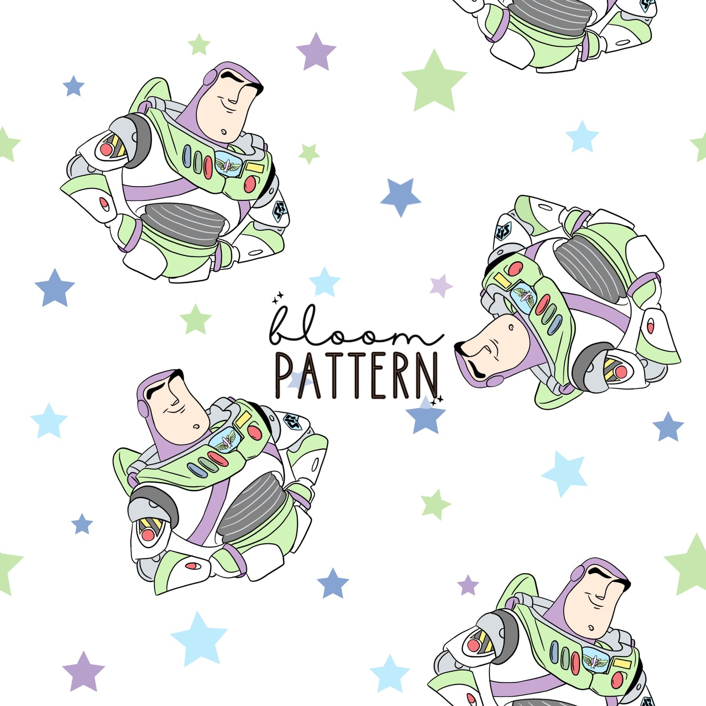 Toy Friends Seamless Pattern - No face