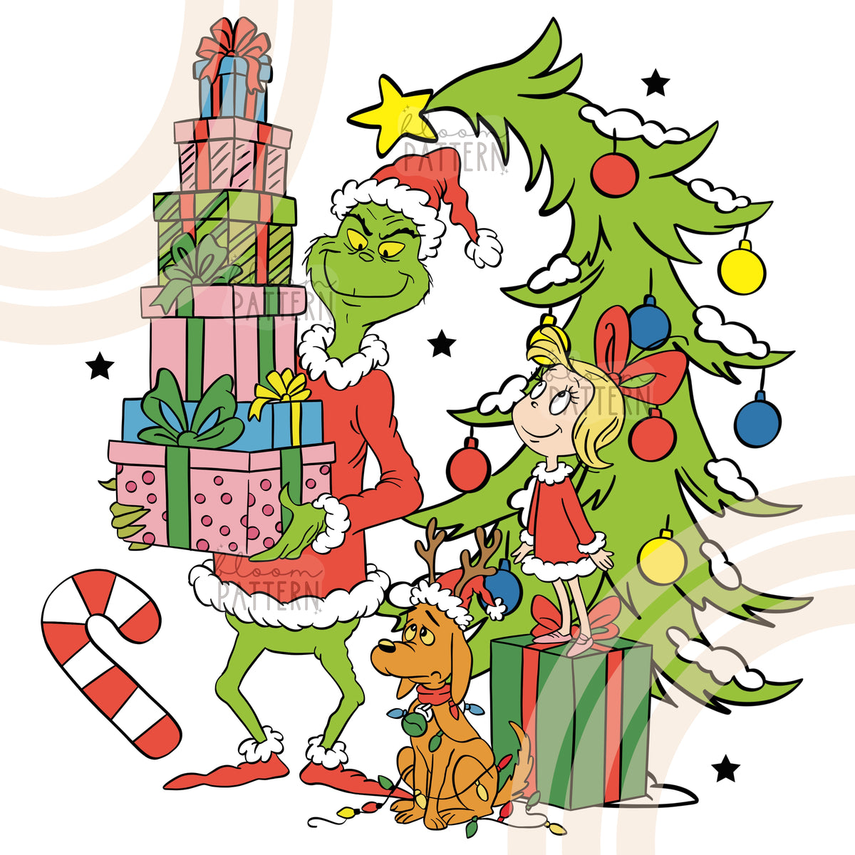 Grinch Christmas Sublimation Design