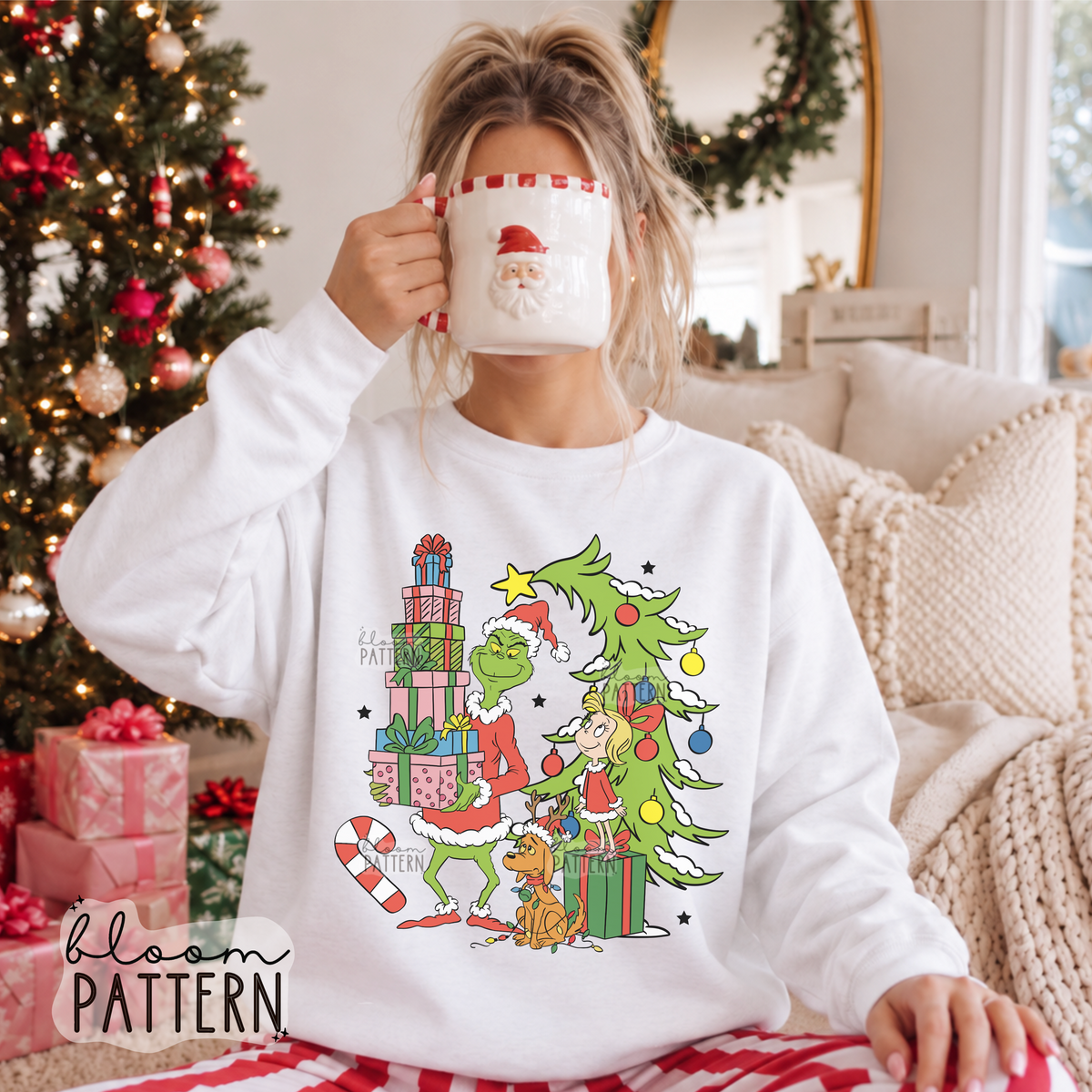 Grinch Christmas Sublimation Design