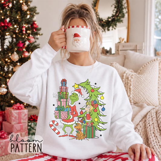 Grinch Christmas Sublimation Design