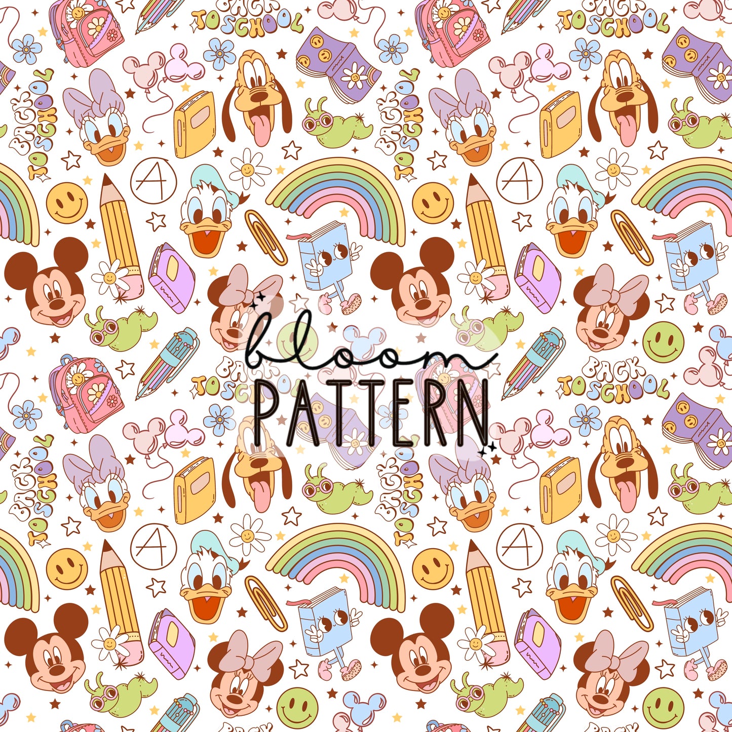 Back to School Magical Seamless Pattern