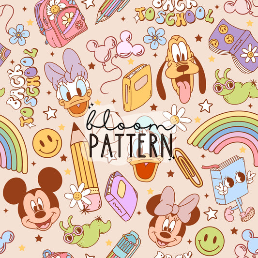 Back to School Magical Seamless Pattern