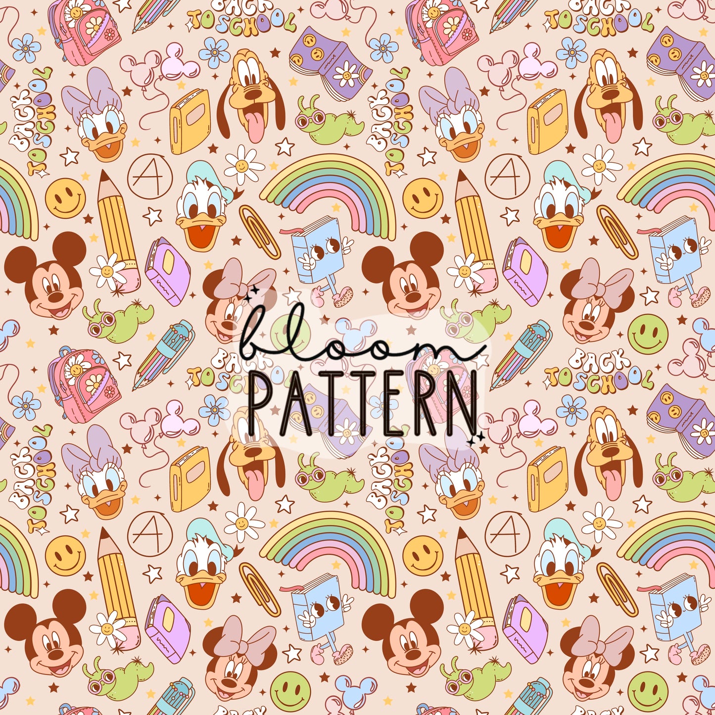 Back to School Magical Seamless Pattern